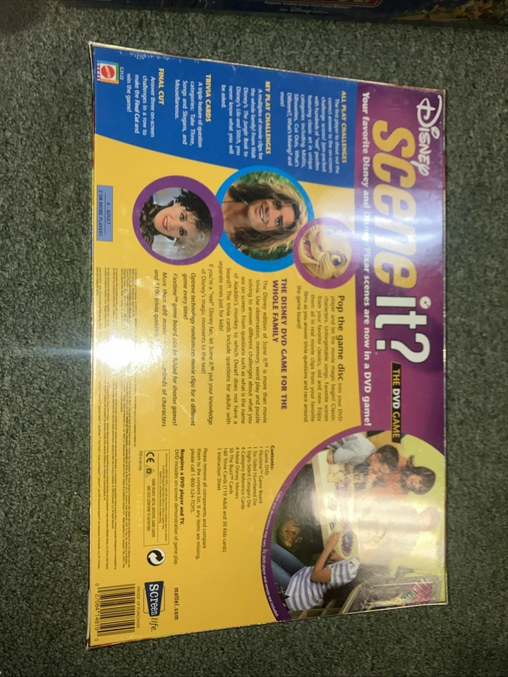 Disney Scene it? The DVD Family Trivia Game Mattel 2004 Pixar Disney SEALED NEW - Image 3 of 4