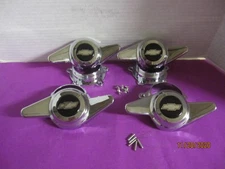 4 NEW AMERICAN RACING TORQ THRUST II CAPS 2 BAR  SPINNERS VN515,615 WHEELS B/S/B