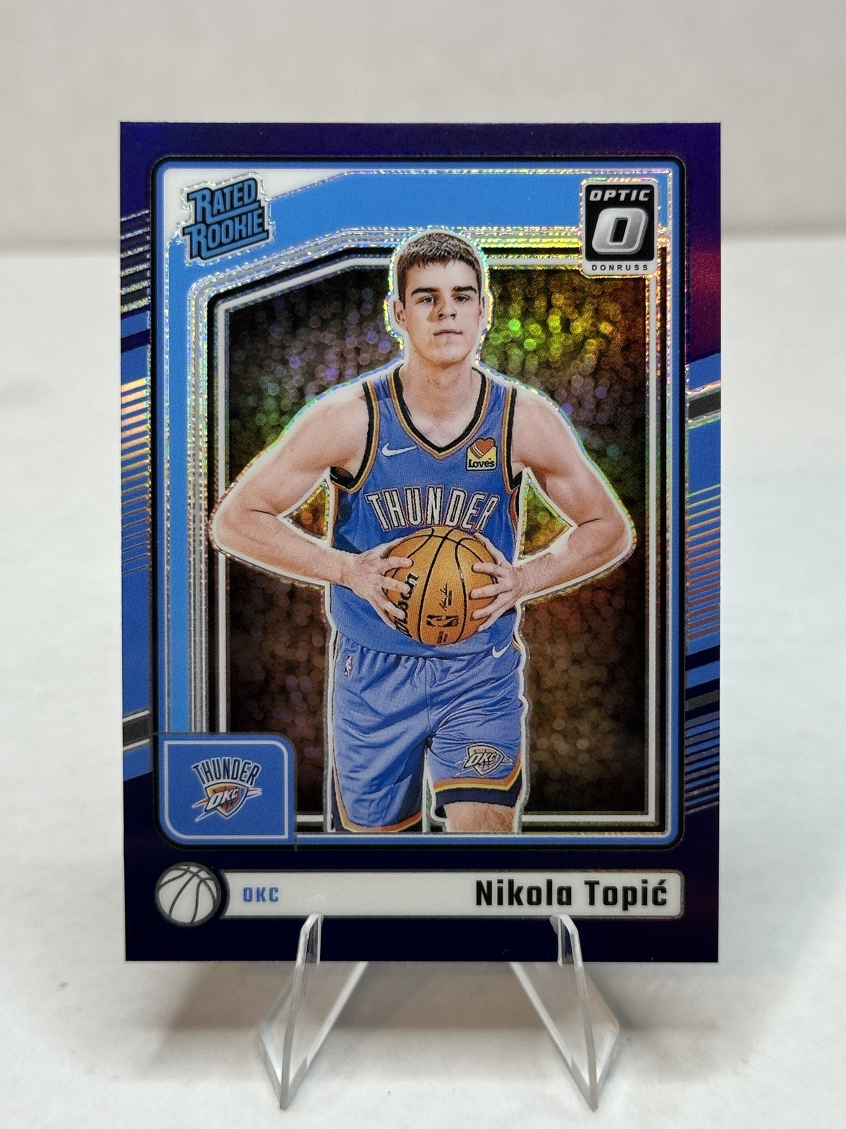 2024-25 Donruss Optic #278 Nikola Topic Purple