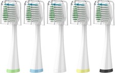 Replacement Toothbrush Heads for 1 Count Pack of 5 , White 5 Count