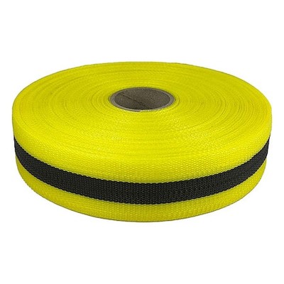 Zoro Select 15Y446 Barricade Tape,Yellow/Black,200Ft X 2 In