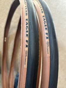Goodyear Eagle F1 700c 25mm Tubeless Complete Road Racing Tire Tan sidewall