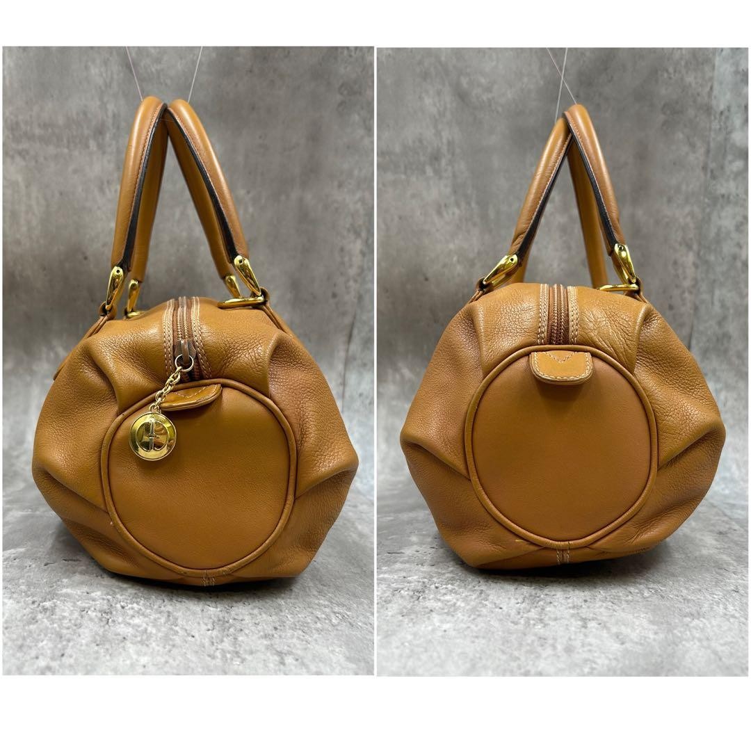 GUCCI 2Way Mini Boston Shoulder Bag Leather Gold Hardware Unisex Authentic thumbnail 4