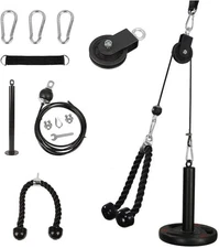 Cable Pulley System Home Gym, LAT Pull down Weight Pulley System Gym Fitness DIY