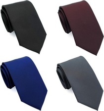 Extra Long Ties for Men Big and Tall, 63 or 63"-XL, /Black/Burgundy/Navy/Gray