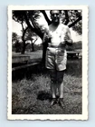 Old Vintage Photo MAN HOLDING COKE COCA COLA AND RUM WHISKEY BOTTLE PICTURE