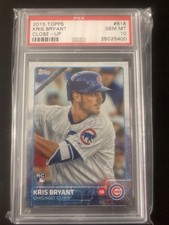 PSA 10 2015 TOPPS #616 KRIS BRYANT CHICAGO CUBS CLOSE-UP RC ROOKIE CARD
