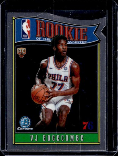 2025-26 Bowman VJ Edgecombe ROY Favorites Chrome RC Rookie #RY-3 76ers