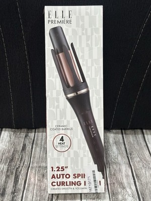 Elle Premier 1.25  Auto Spin Curling Iron 4 Heat Settings 