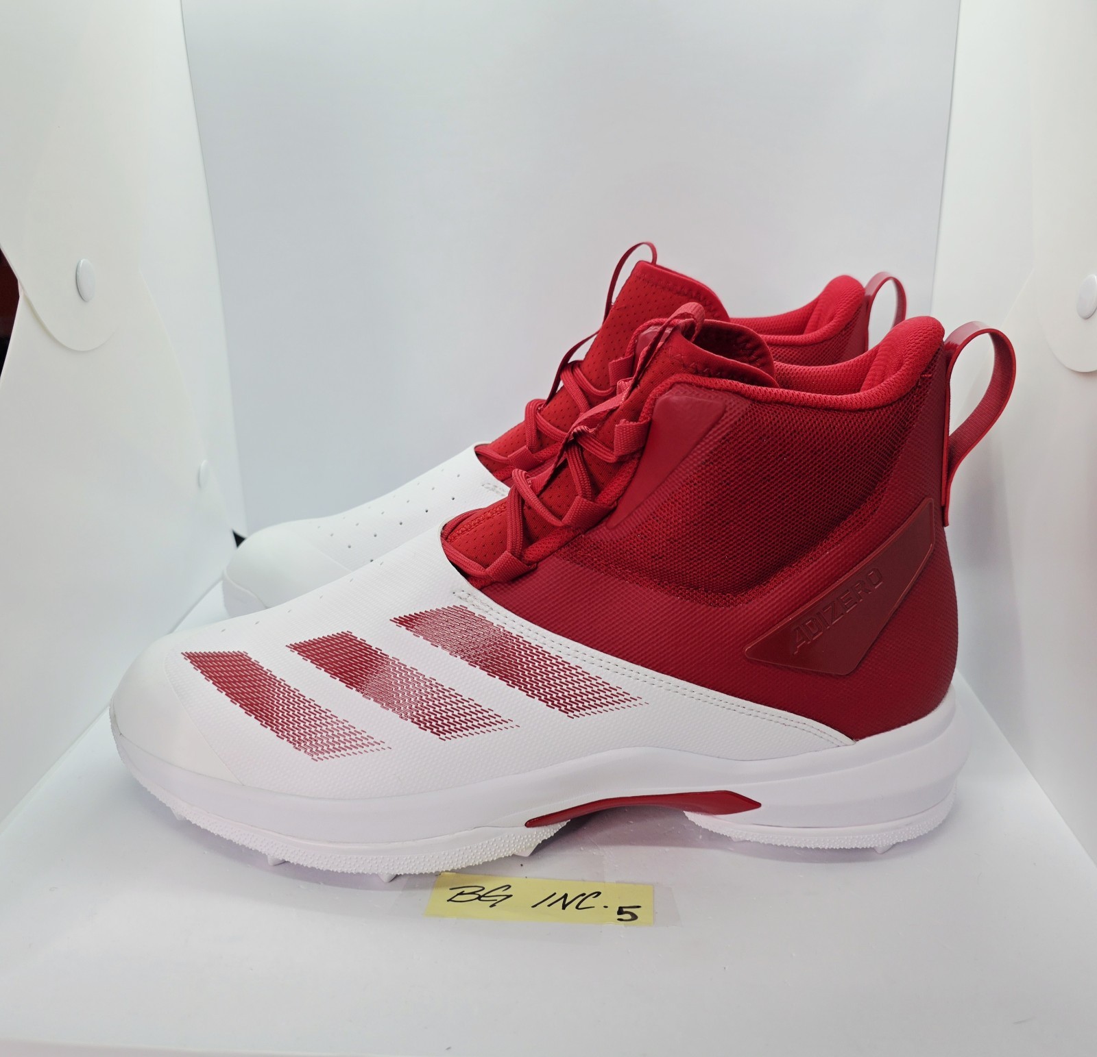 Adidas SM Adizero Chaos To Turf Lineman Football Cleats Red Men's sz 13 / IH0560