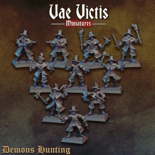 "Witch Hunters x10 lot" Vae Victis Miniatures D&D Mordheim Frostgrave Mork Borg
