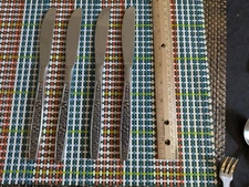 Lot of 4 Pageant Japan HARVEST Dinner Knives Stainless Flatware