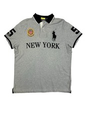 Polo Ralph Lauren Size XL New York Big Pony Gray Custom Slim Fit