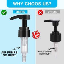 4-Pack Shampoo Pump for Liter 33.8 oz Shampoo and Conditioner Pump Dispenser