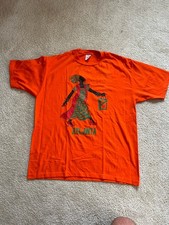VINTAGE Atlanta Underground Orange T Shirt Size XL Jerzees 50/50 Made In USA