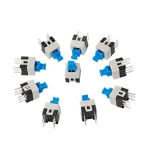 10 Pcs 7x7mm PCB Momentary Tact Tactile Push Button Switch Non Lock 6 Pin DIP