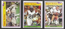 1981 Topps Football LOT of 3 SUPER ACTION CARDS Ahmad Rashad Sipe Simms NRMT #3