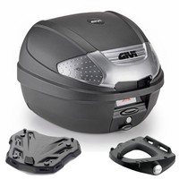 Givi Bauletto E300NT2B 30LT Monolock + Suzuki V-Strom Piastra 2023 2024 Schwarz