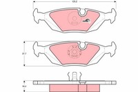 TRW Bremsbelagsatz Scheibenbremse Cotec GDB299 FüR E30 E24 E28 BMW Z1 Alpina B6