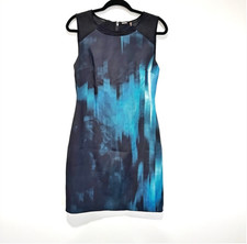 ELIE TAHARI Emory Floral Print Sheath Dress Sz 8