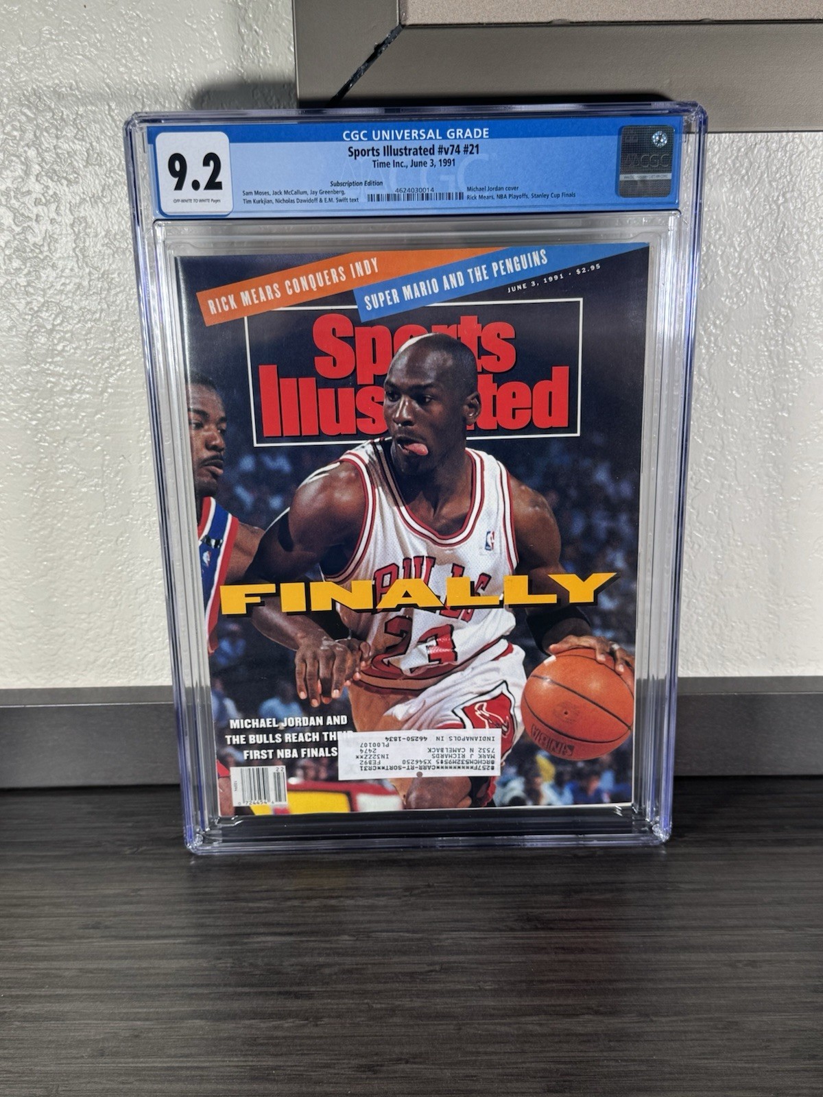 Sports Illustrated v74 #21 June 3 1991 Michael Jordan CGC 9.2 Sub Finally Bulls