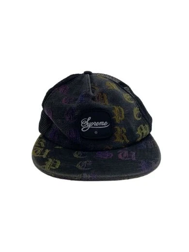 Casquette Supreme Free coton motif total dégradé jacquard denim maille dos 22 AEW29
