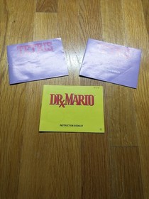 Nintendo NES Manuals Lot Of 3. 2 Tetris & 1 Dr Mario.