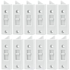 12 Pcs Window Latch Locks Spring Loaded Tilt 12 PCS, White