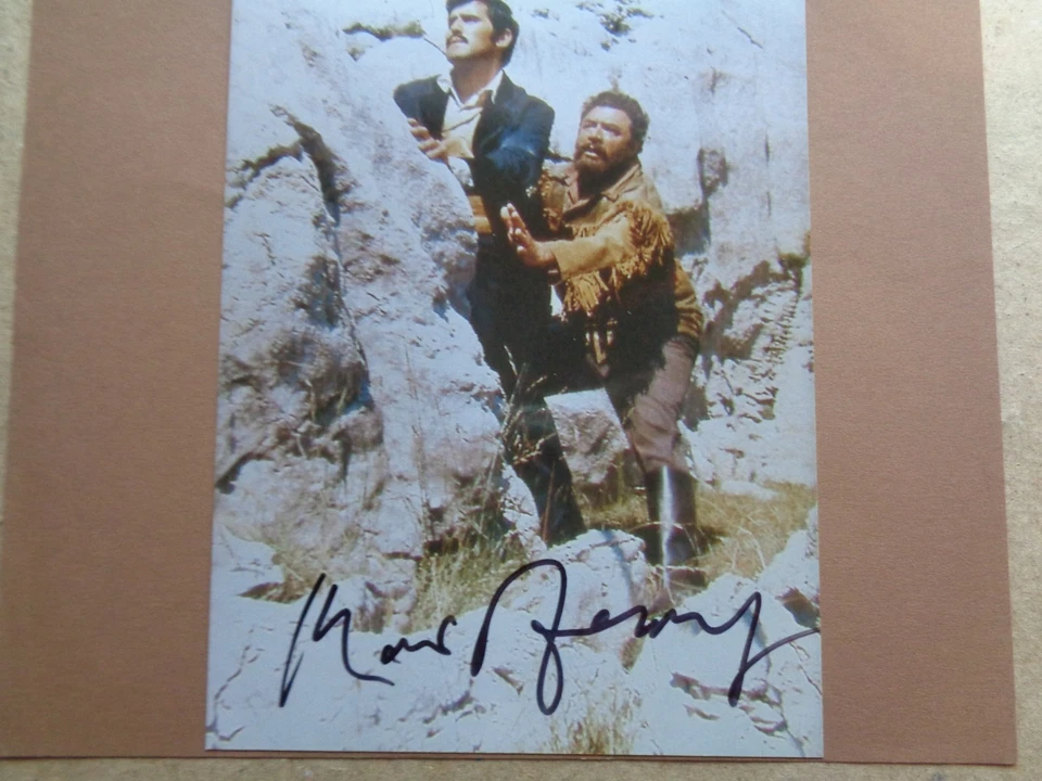 Winnetou Karl May Autogramme Lex Barker Pierre Brice Mario Adorf Ralf Wolter MV - Bild 3 von 4