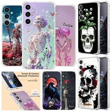 Gothic Skull Custom Phone Case For Samsung Glaxy S26 A27 A17 A57 A36 TPU Cover