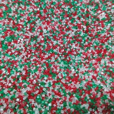 Christmas Sugar Sprinkles Sanding Sugar Edible Green Red and White Sugar Crystal