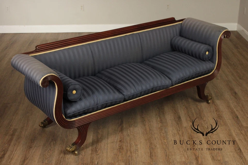 Antique American Classical Period Mahogany Sofa - Image 2 of 4