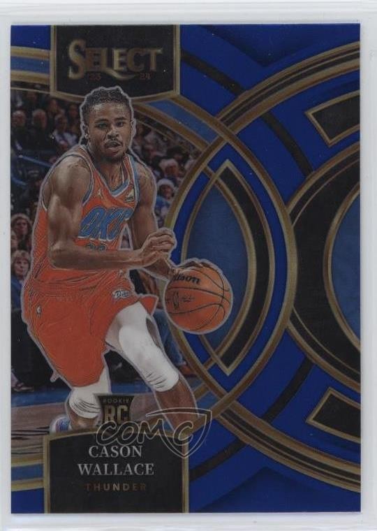 2023-24 Panini Select Premier Level Blue Prizm Cason Wallace #103 Rookie RC 01sb