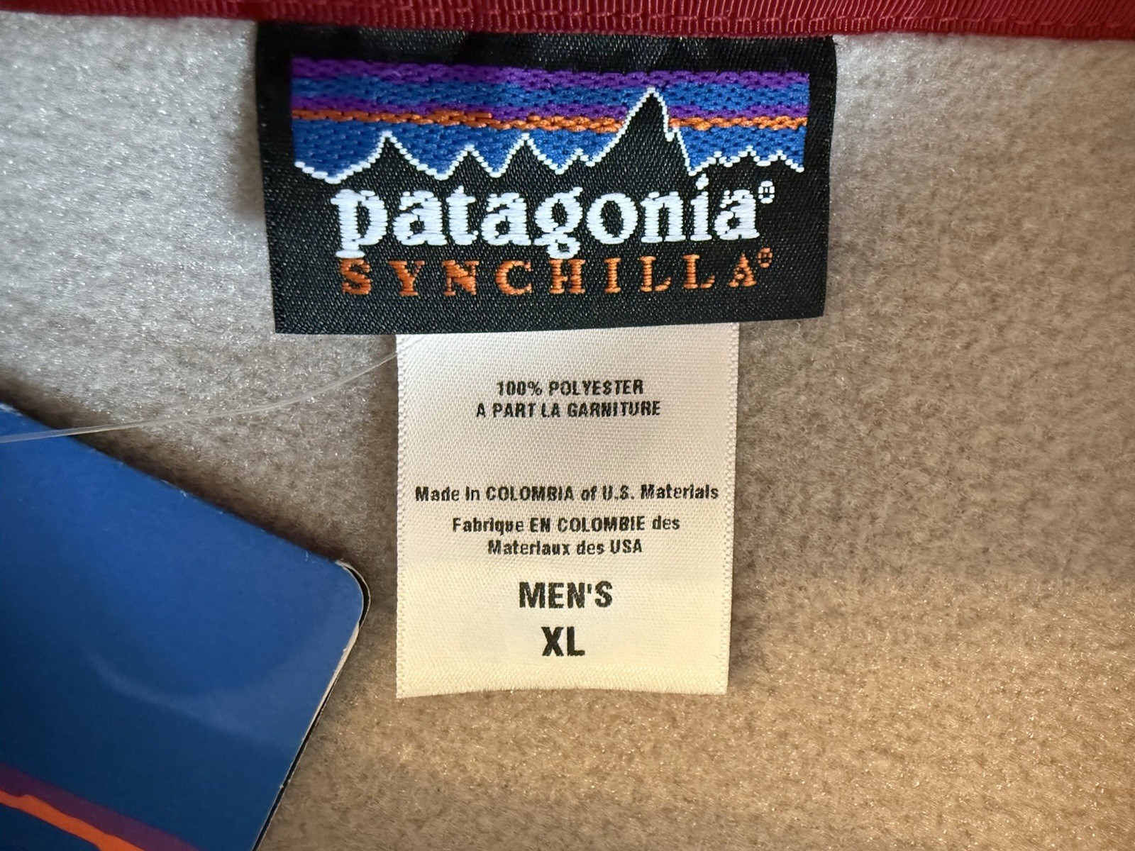 Vintage Patagonia Synchilla Fleece Snap-T Pullover Jacket Mens XLarge Light Gray image 9
