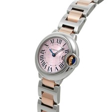 CARTIER Ballon Bleu De Cartier 28Mm W6920034 Pink Unisex Used Watch #31010 2