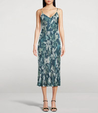 VINCE Shimmer Lake Satin Camisole Midi Dress 445 Size XL  3A 2759 Blm