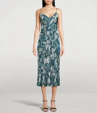 VINCE Shimmer Lake Satin Camisole Midi Dress $445 Size XL # 3A 2759 Blm