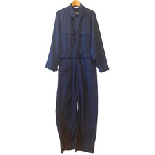 Team Safety Apparel Coveralls Sz 42S Navy Blue Flame Resistant Utility Jumpsuit
