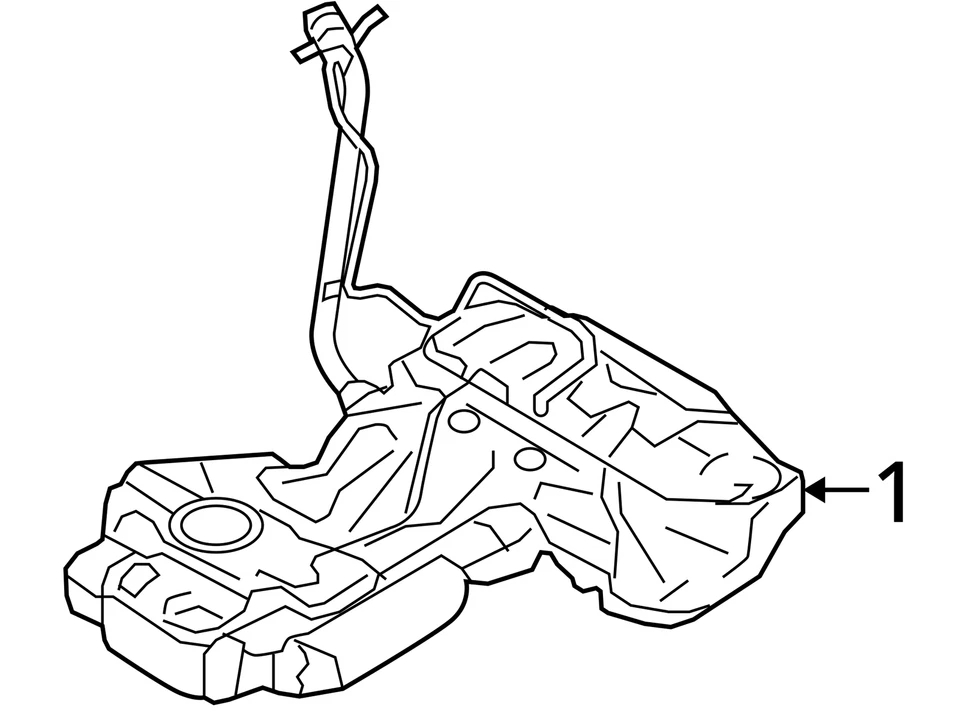 Fuel Tank Coupe AWD Quattro Opt 1A2 Fits 13-17 AUDI A5 599269 - Image 4 of 4