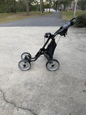 Caddytek Caddycruiser One V8 4-Wheel Golf Push Cart - Dark Gray