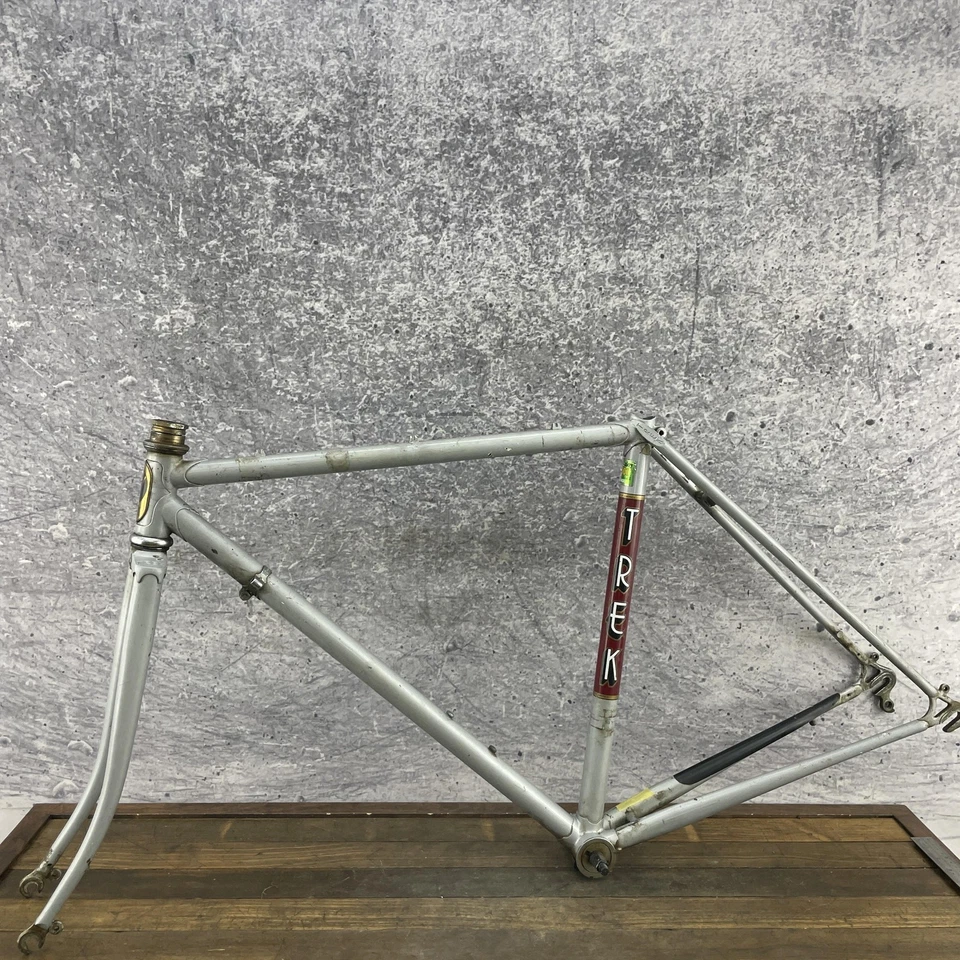 Cuadro de bicicleta de carretera Trek 400 de colección 49 52 Tange acero cromado años 80 EE. UU. 700c pequeño Foto 3 de 4