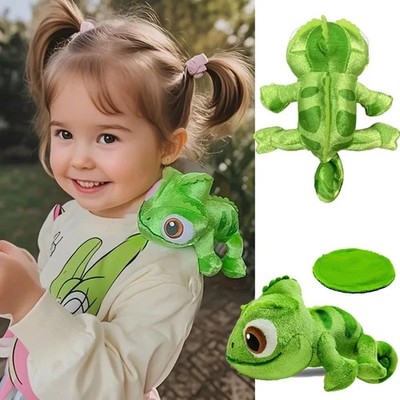 Disney Parks Tangled Pascal Shoulder Pal Magnet Magnetic Plush Toy 7'' Rapunzel