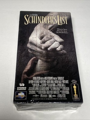Schindlers List Movie VHS, 1997 2-Tape Set Holocaust/Factory Sealed Blue Stamp