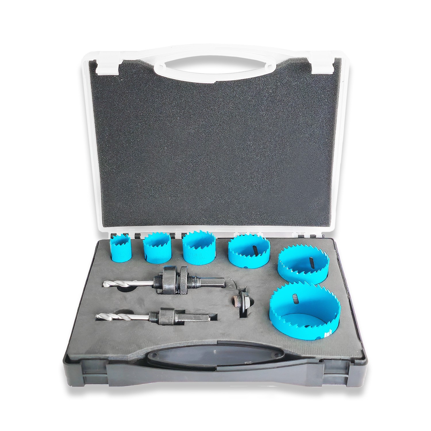 Eclipse Hole Saw Kit 9 Piece HSS Bi-Metal All-Purpose Set EGPP-KL