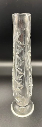 Vintage Waterford Lismore Crystal Bud Vase 7 Inch Signed Footed