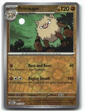 Primeape Pokemon Uncommon Reverse Holo SV: Scarlet & Violet 151 MEW 057/165 Mina