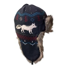 Vintage Style Faux Fur Trapper Hat – Winter Ear Flap Cap