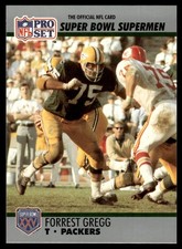 1990 Pro Set Super Bowl 160 XXV Forrest Gregg Green Bay Packers #56