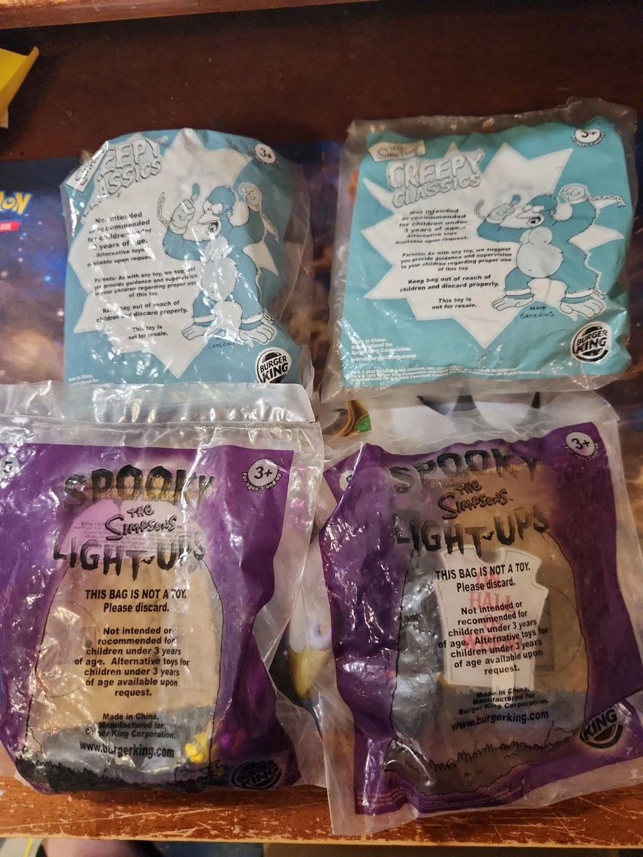 Burger King The Simpsons Fast Food Premiums for sale - eBay