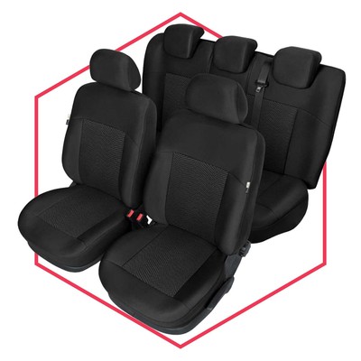 Autositzbezüge Schonbezüge Sitzbezug Set Auto Schwarz für Suzuki Swift